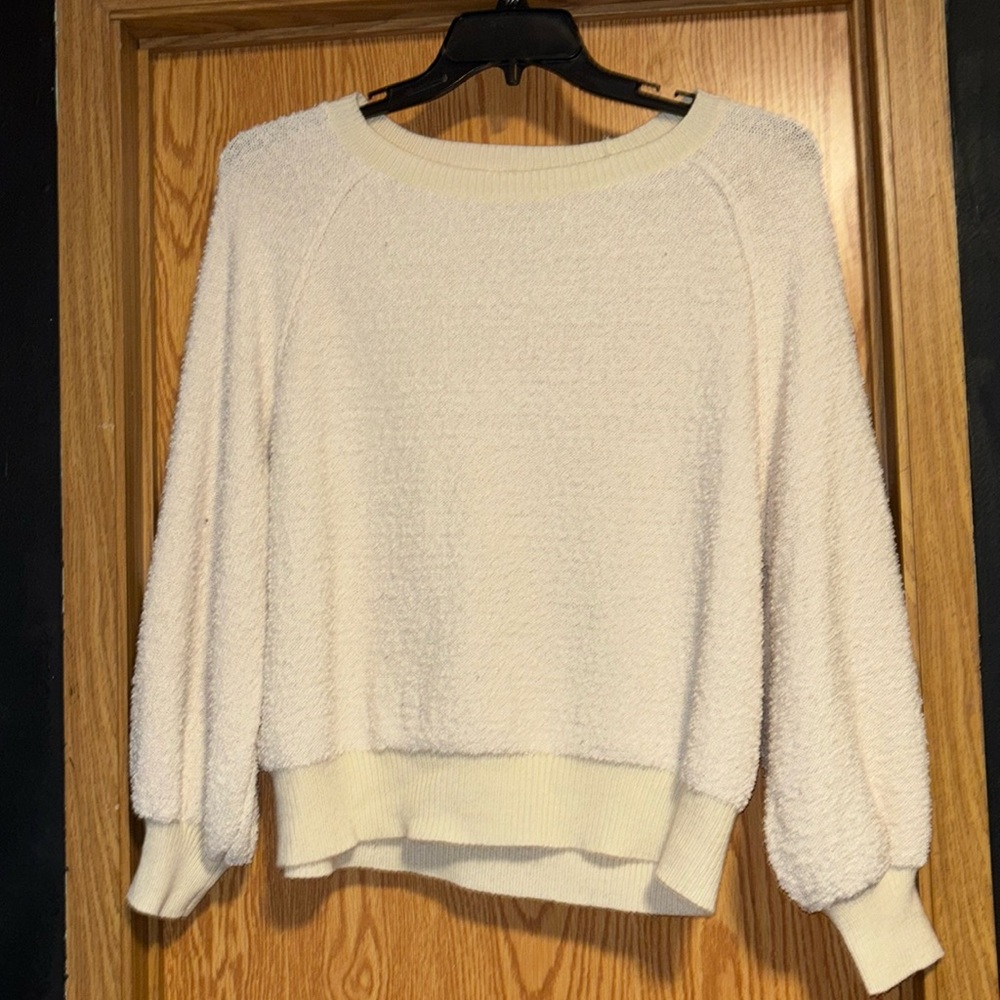comfy white sweater
